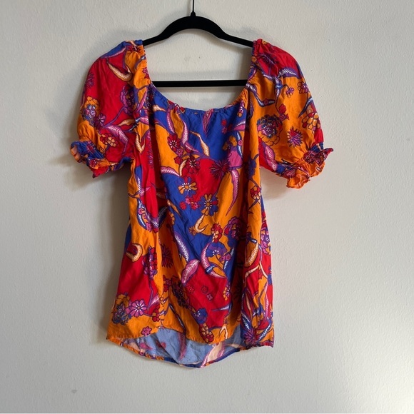 ModCloth In All My Vibrance Floral Top - Picture 3 of 3